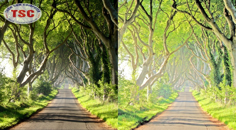 Kéo thanh Tone qua trái để giảm phạm vi bóng và ngược lại, điều chỉnh đến khi nào bạn thấy phù hợp rồi nhấn OK
